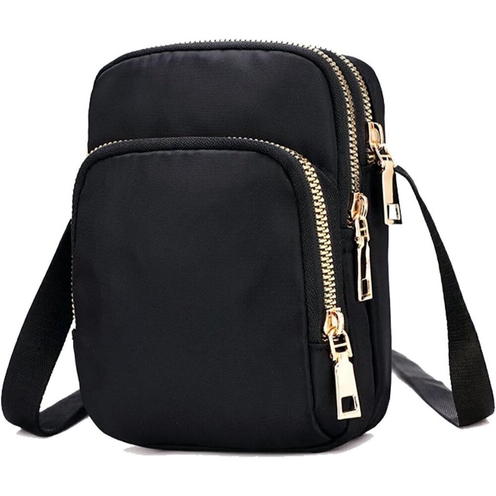 Women's Black-b Small Cell Phone Purse Crossbody Wallet Cute Single Shoulder Bag